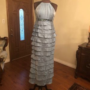 Baby blue beautiful gown